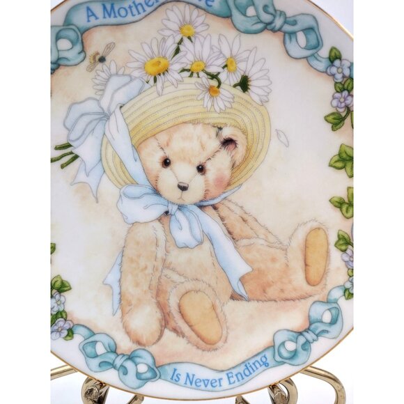 Cherished Teddies Mothers Love Vintage 2001 Plate Priscilla Hillman Enesco - Picture 4 of 10